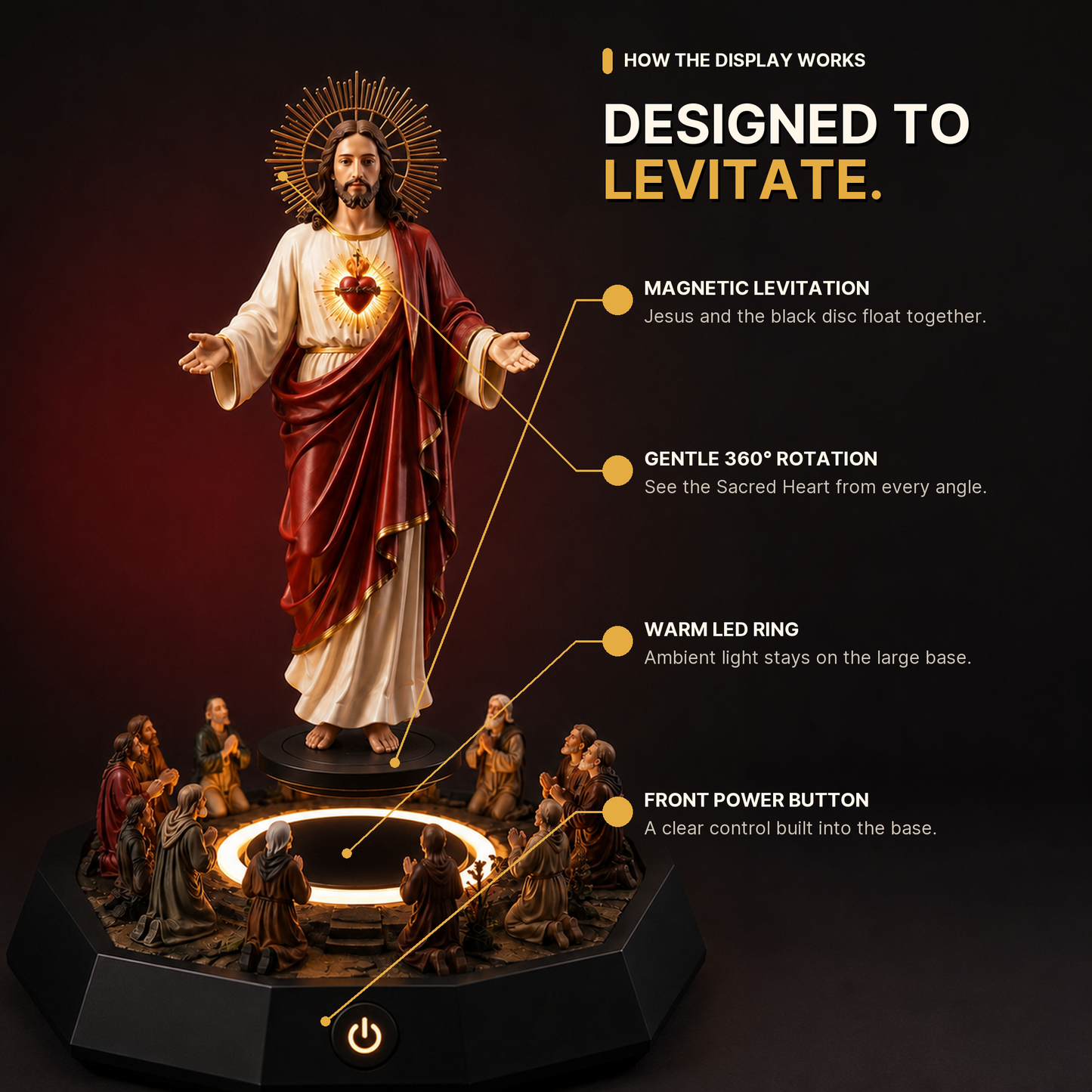 Sacred Heart Levitation Display
