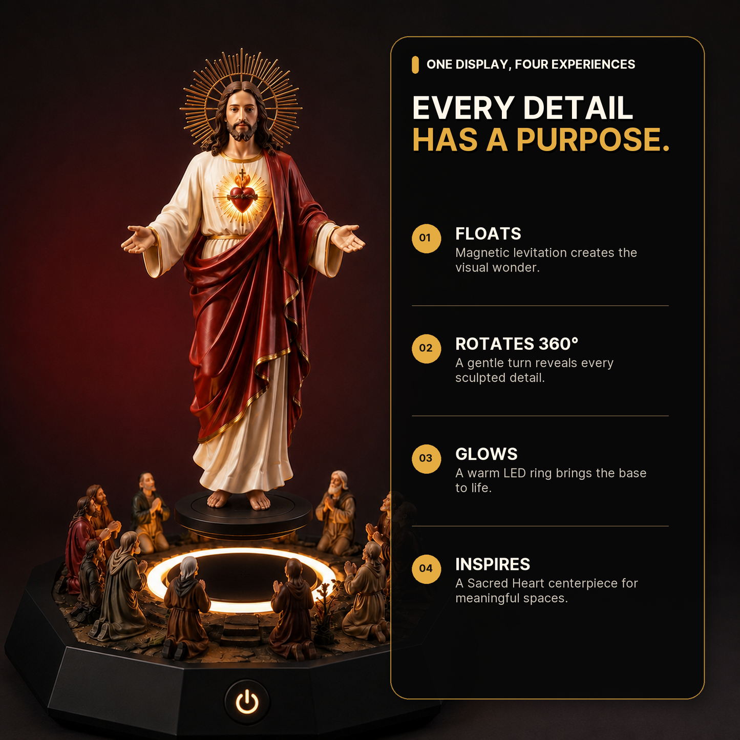 Sacred Heart Levitation Display